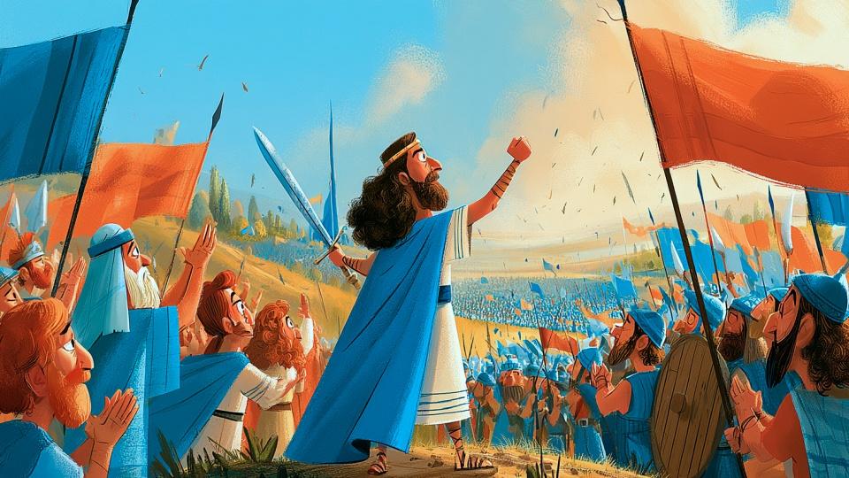 Ilustración del Salmo 20: Una Oración por la Victoria